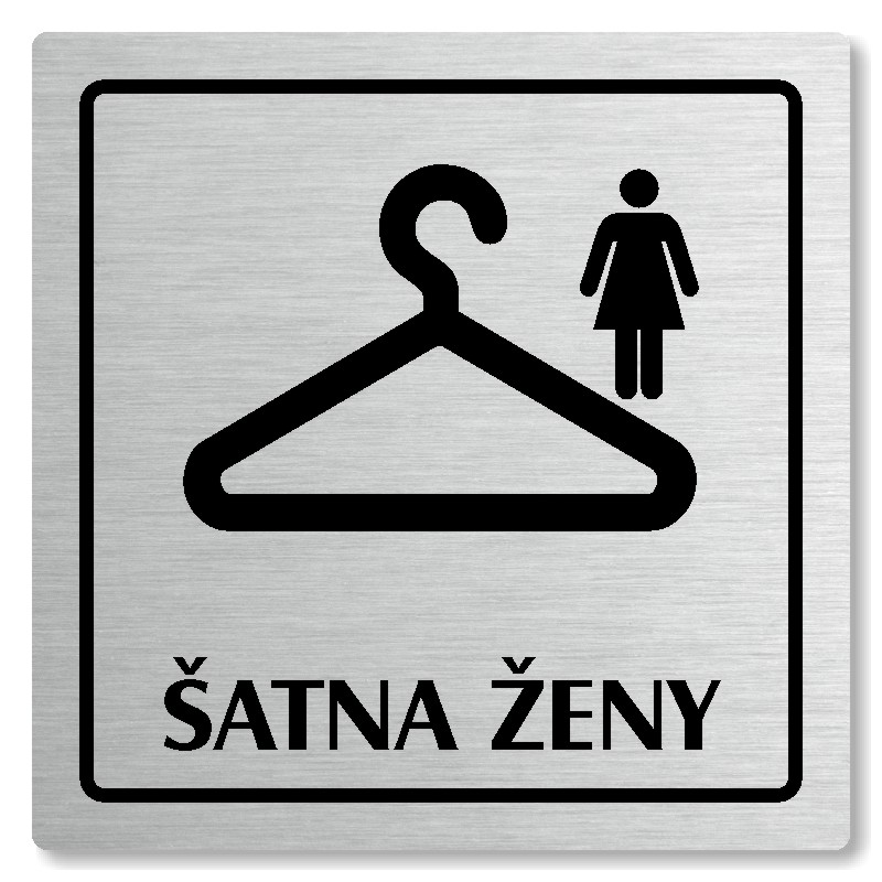 Šatna ženy, 118x118mm, stříbrná, Arizona
